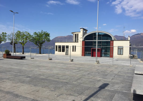 La nuova piazza imbarcadero a Luino