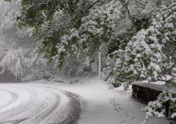 Sacro Monte neve aprile 2017