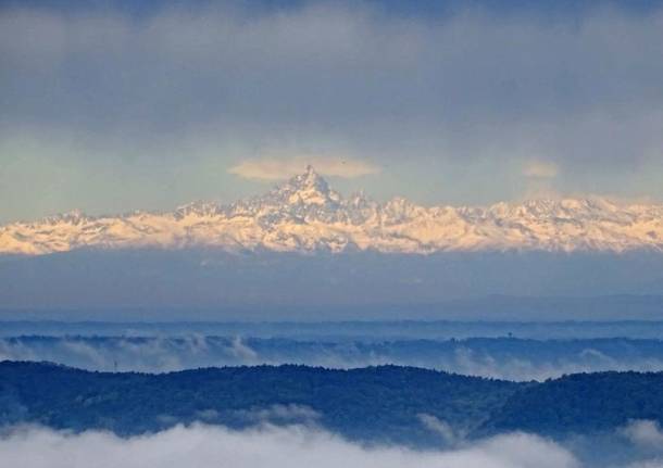 Il Monviso visto dal Sacro Monte