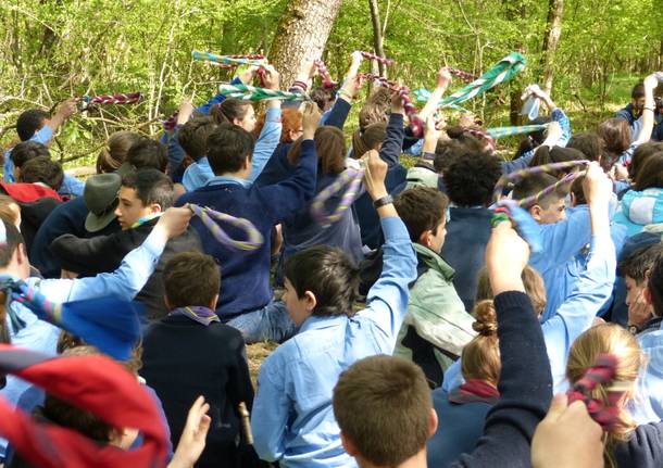 Gli scout pronti per il raduno alla Rasa