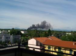 incendio discarica Gorla Maggiore