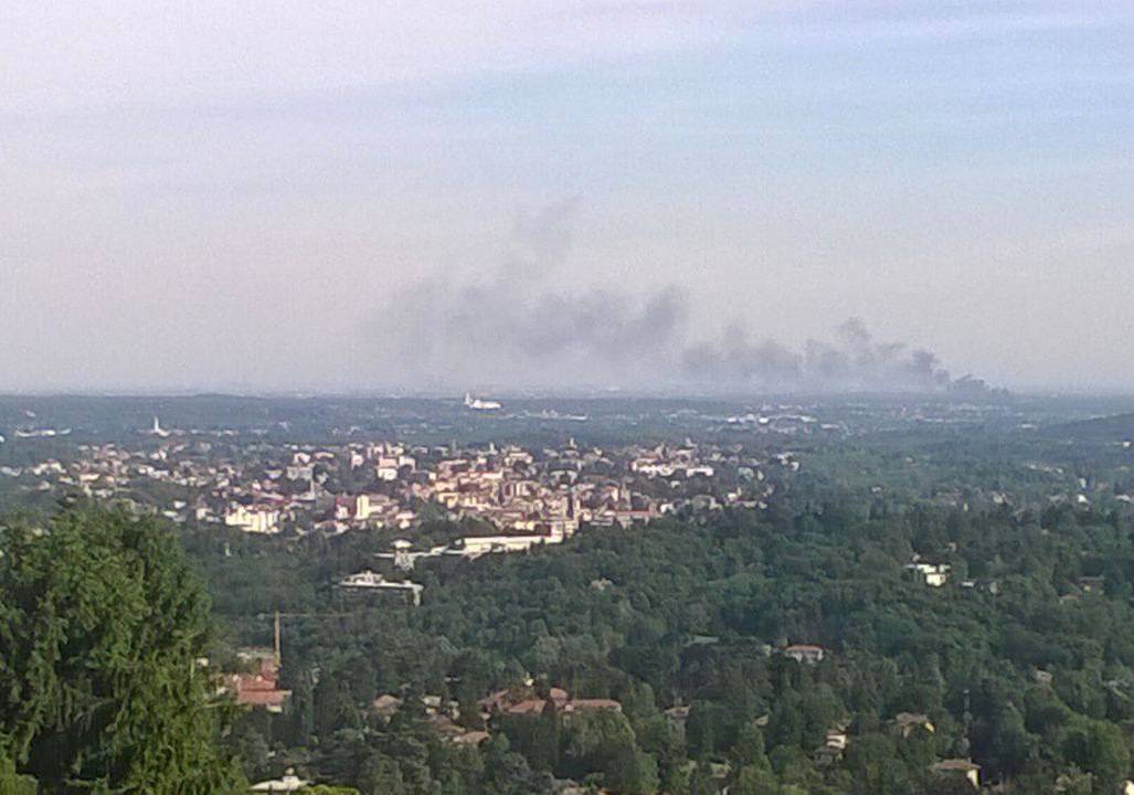 incendio discarica Gorla Maggiore