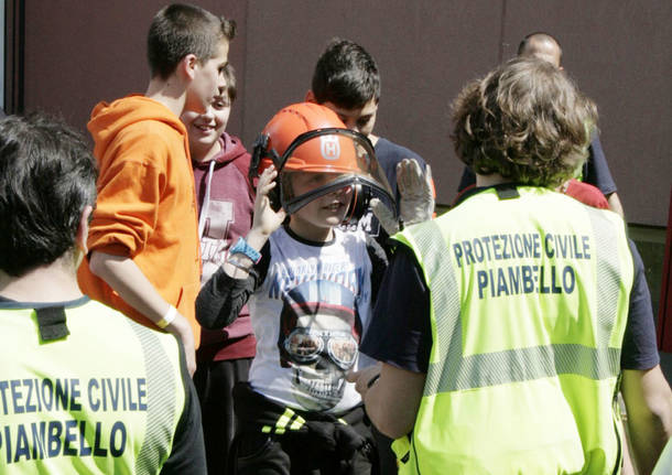 Il Campo scuola della Protezione civile a Induno Olona