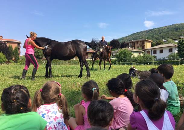 A lezione di cavallo dalla mamma amazzone