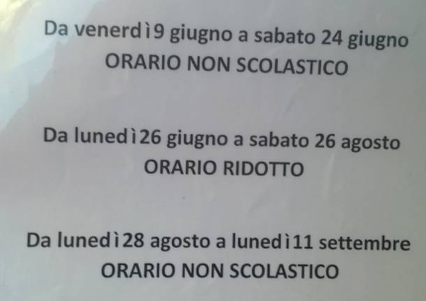 Scuole terminate = Orario Bus Ridotto…