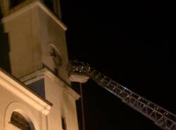 A fuoco il campanile di Carvate