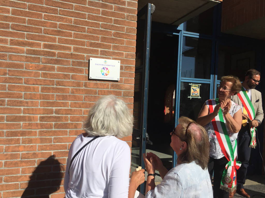 La palestra di Casciago intitolata a Romano Caravati