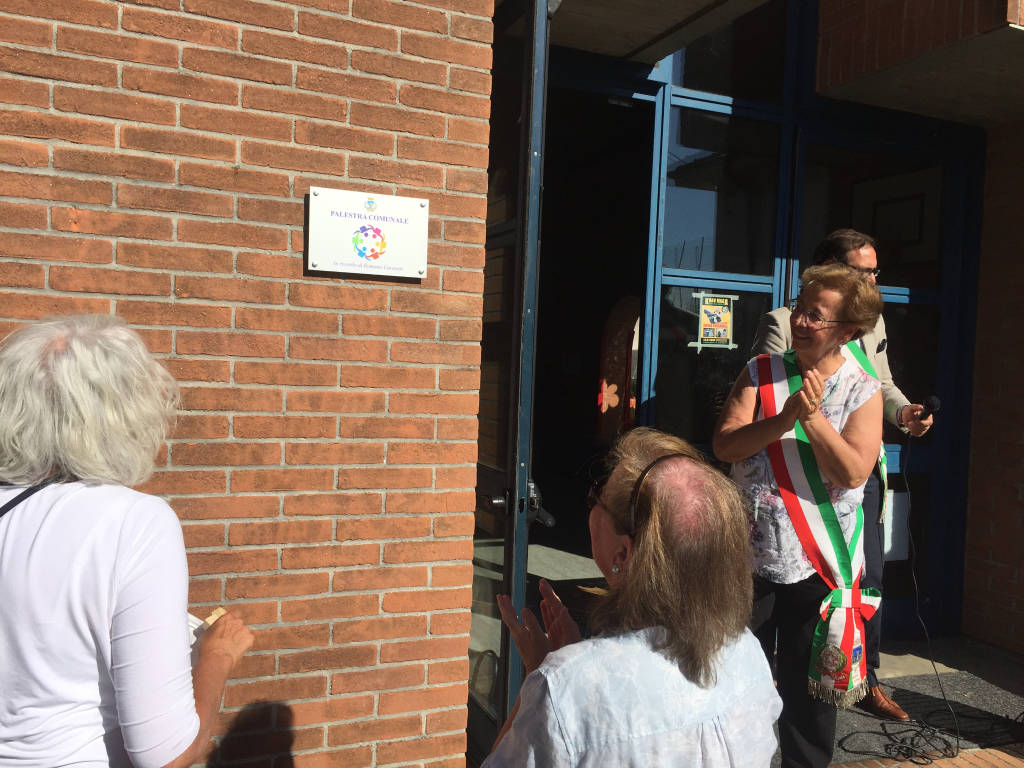 La palestra di Casciago intitolata a Romano Caravati