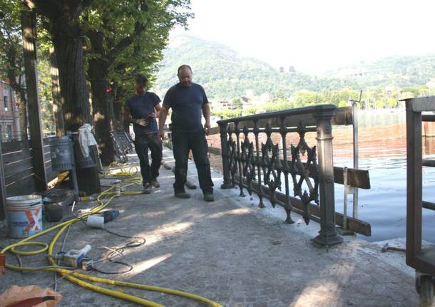 Lago di Como e paratie