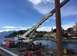 Recupero barca sul lungolago Laveno Mombello 