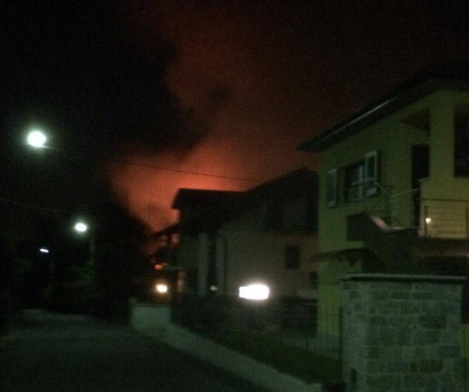 Viggiù - Incendio a Baraggia