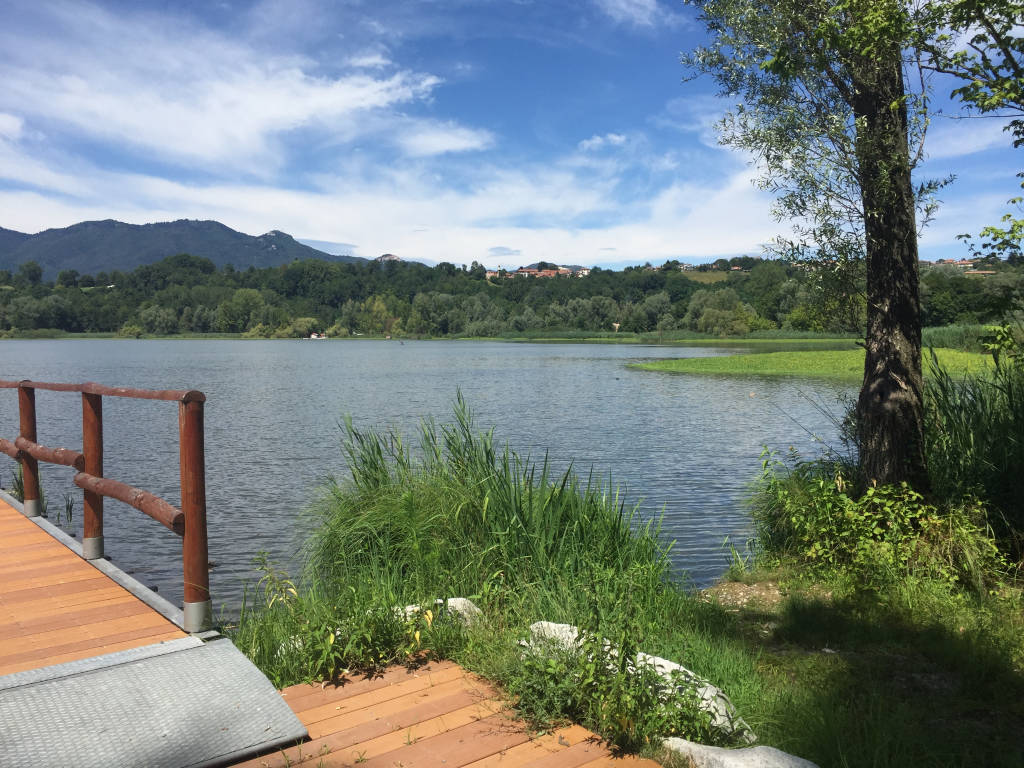 Al pontile di Capolago