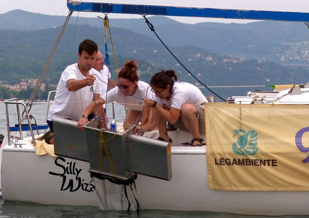 Campionamenti di Legambiente sulle acque del lago Maggiore