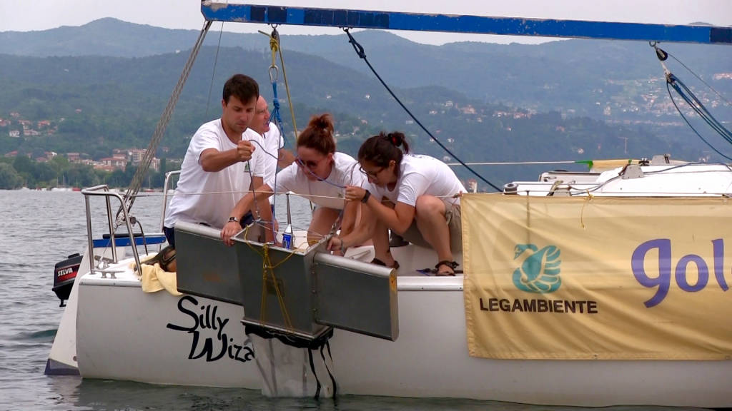 Campionamenti di Legambiente sulle acque del lago Maggiore