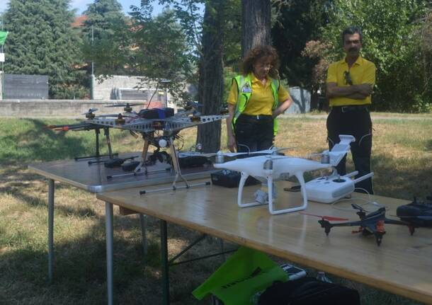 Droni all’unità cinofila della Protezione Civile di Nerviano
