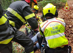 Dumenza - Recupero escursionista all'Alpe Pradecolo