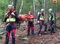 Dumenza - Recupero escursionista all'Alpe Pradecolo