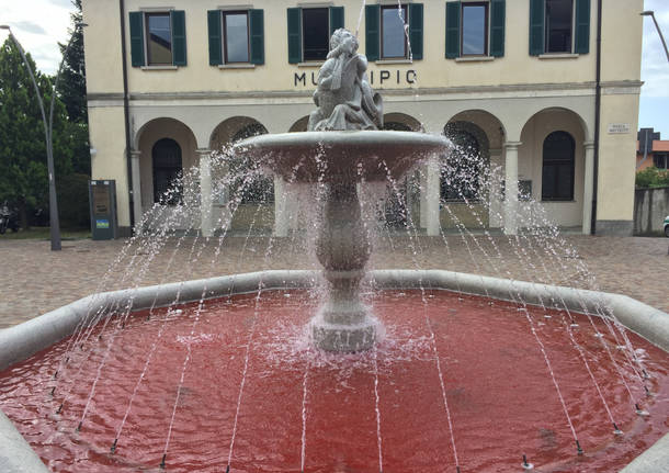 Fontana rosa a Gavirate