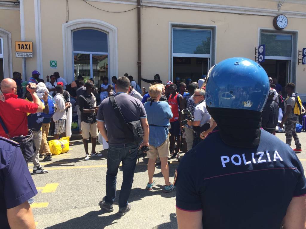 I profughi di Busto Arsizio protestano a Varese
