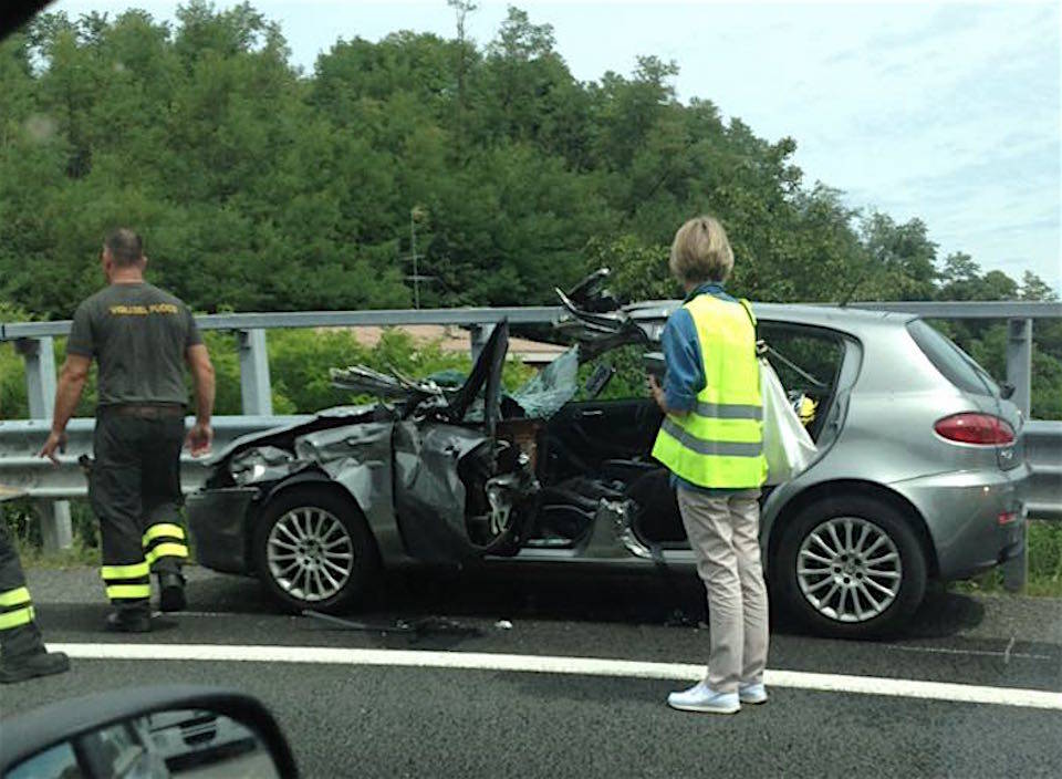Incidente in autostrada a Besnate