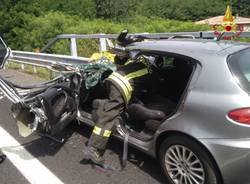 Incidente in autostrada a Besnate