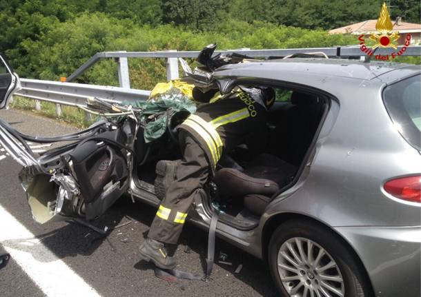 Incidente in autostrada a Besnate