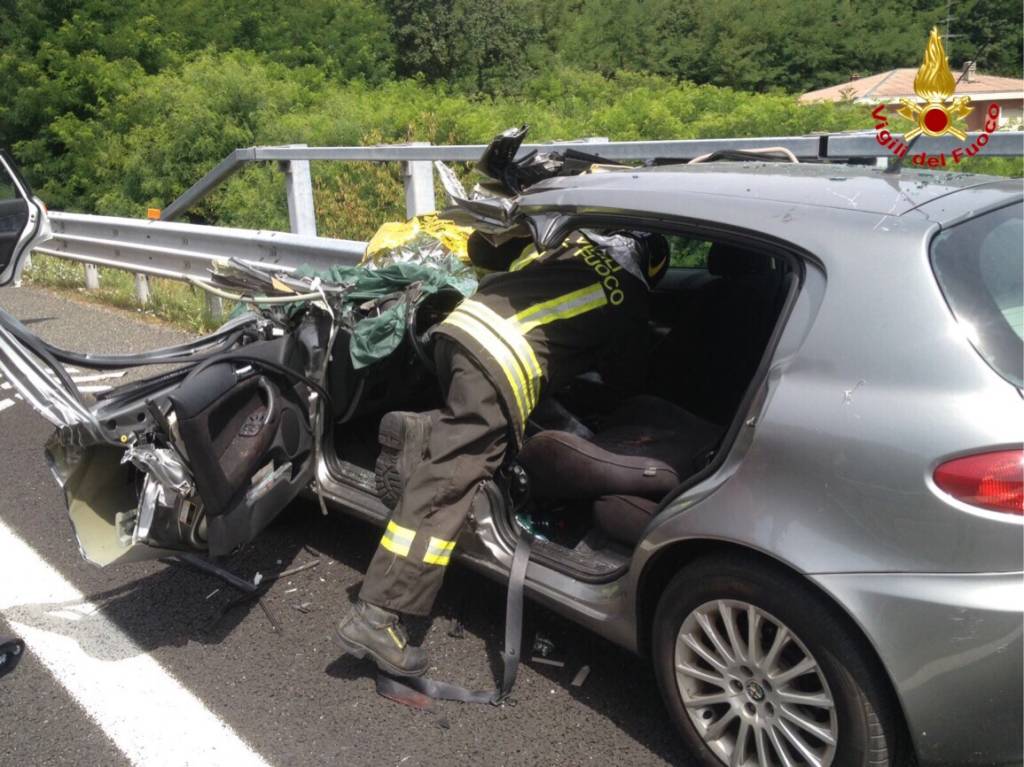 Incidente in autostrada a Besnate