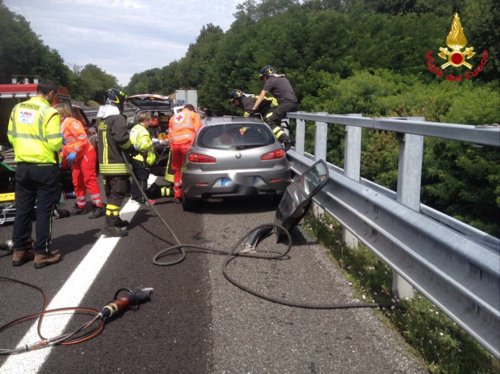 Incidente in autostrada a Besnate