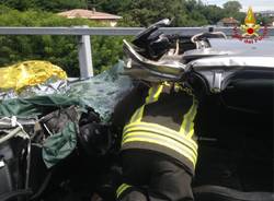 Incidente in autostrada a Besnate