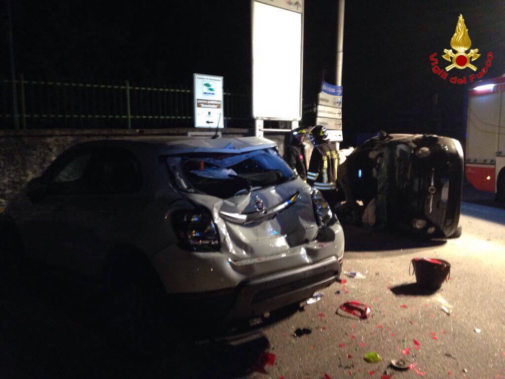Incidente stradale a Germignaga nella notte del 21 luglio
