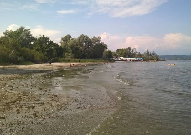 La spiaggia per cani a Dormelletto