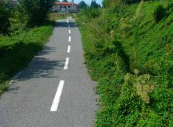 pista o sentiero ciclabile sul lago di Varese