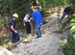 Protezione civile ripulisce il Lura