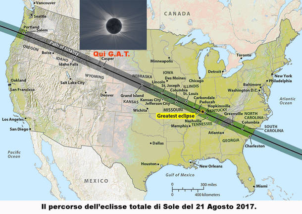 Eclissi di sole, 21 agosto