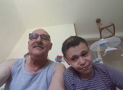 Federico Arca con il papà