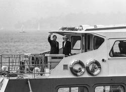 Lady D e il prince Carlo sul Lago Maggiore nell'aprile del 1985