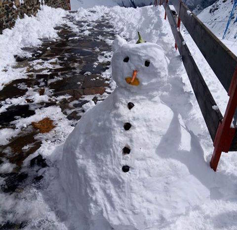 Neve d'agosto al rifugio 3A