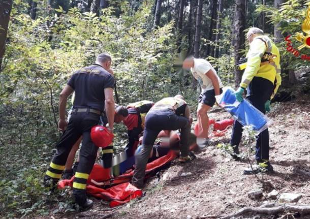 recupero ciclista a Marzio