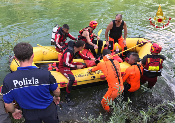 Ricerche di uomo sul fiume Tresa