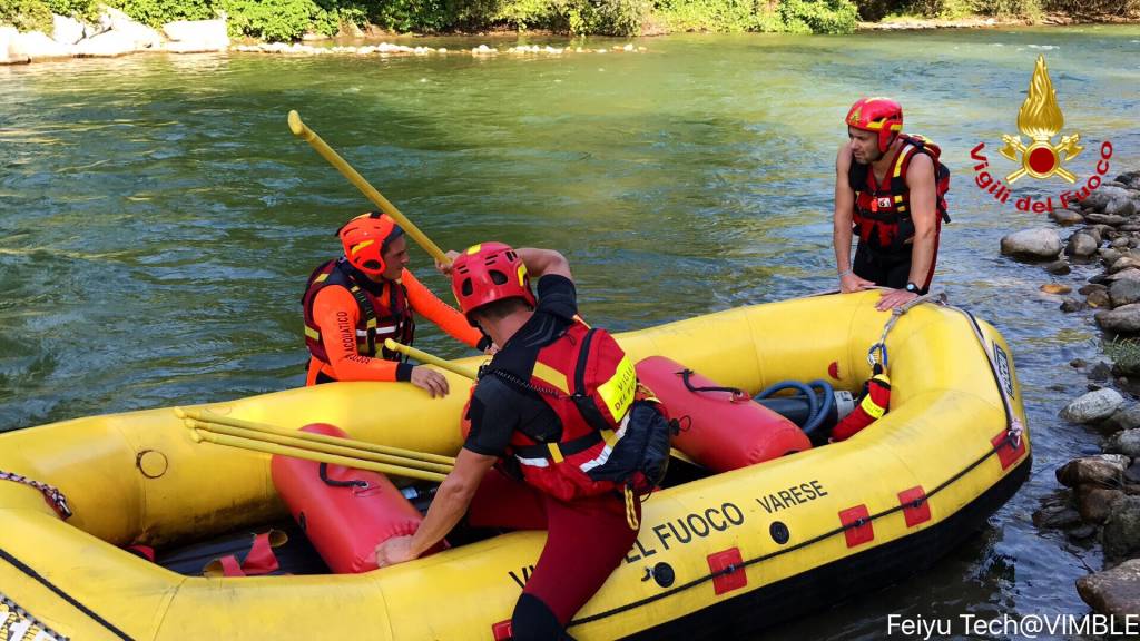 Ricerche di uomo sul fiume Tresa