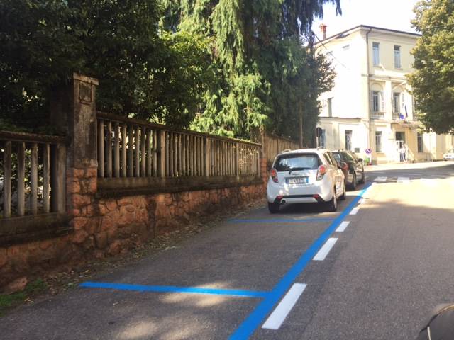 Strisce blu parcheggio sosta