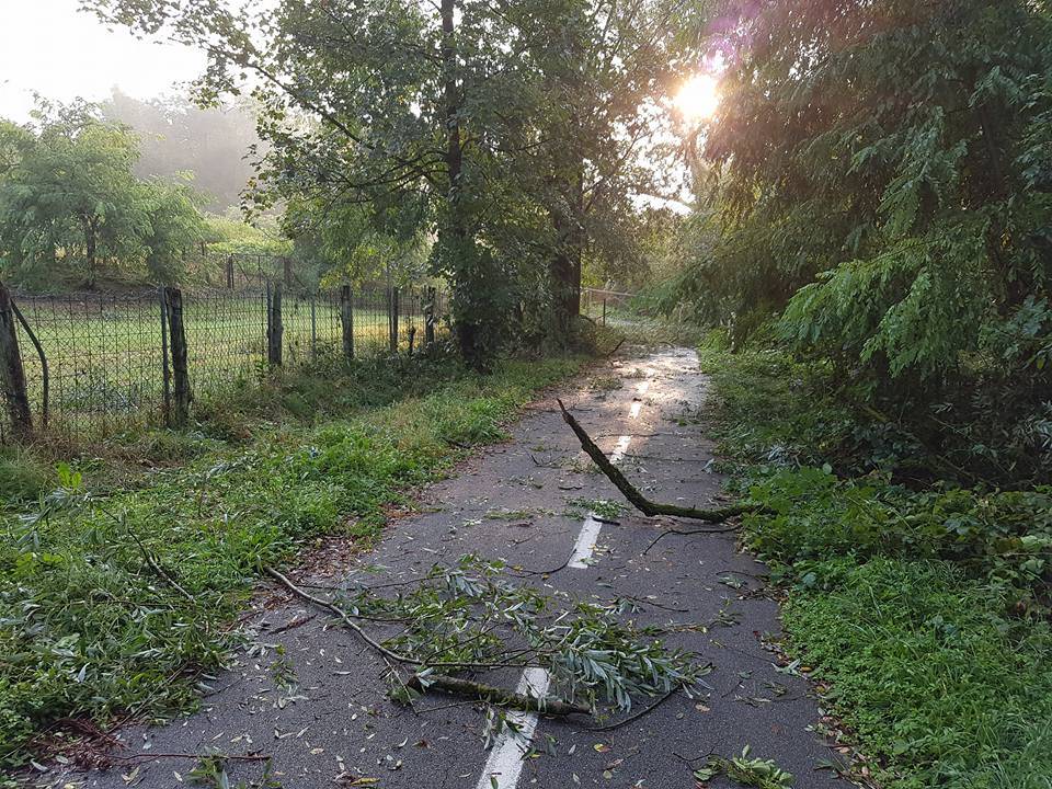 Uragano sulla ciclabile