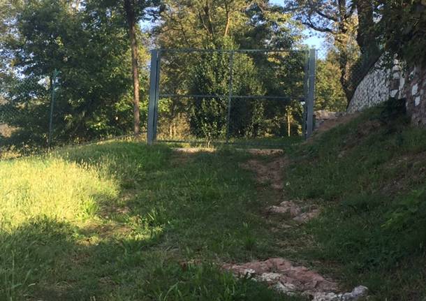 Il cancello alla strada del Lazzaretto