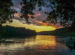 Il tramonto sul Ticino