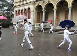 Saronno Scherma, flash mob in contemporanea mondiale