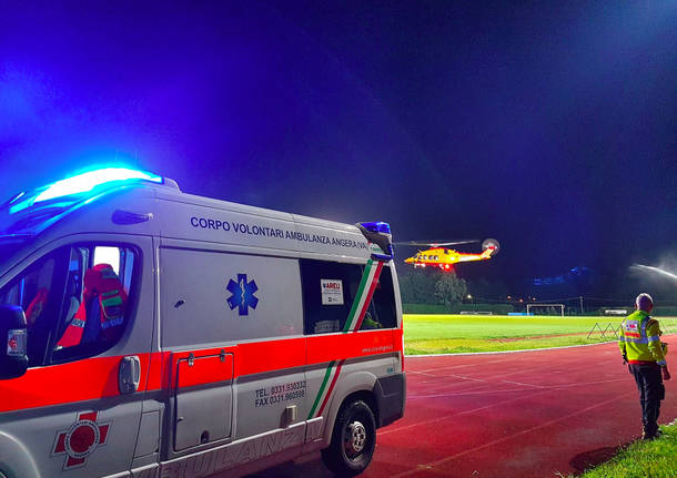ambulanza con elisoccorso