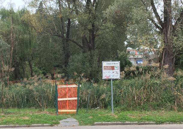Cantiere alla media Vidoletti di Varese