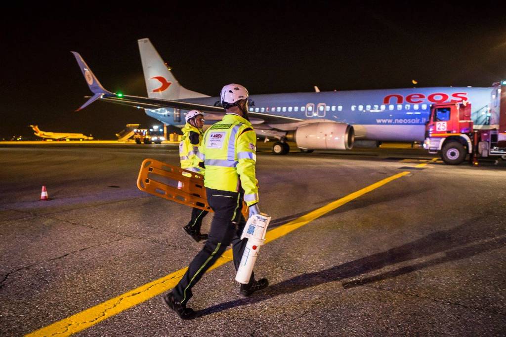 Esercitazione emergenza a Malpensa