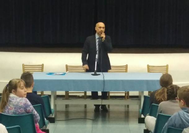 Il presidente Fagioli visita i ragazzini di prima media