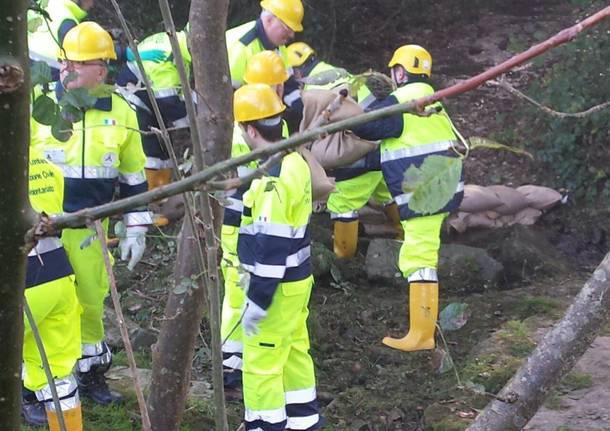 Esercitazione congiunta della protezione civile a Inarzo